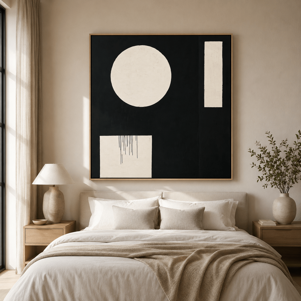 Modern Minimalist Art Canvas Print — Triad by Rossetti Art