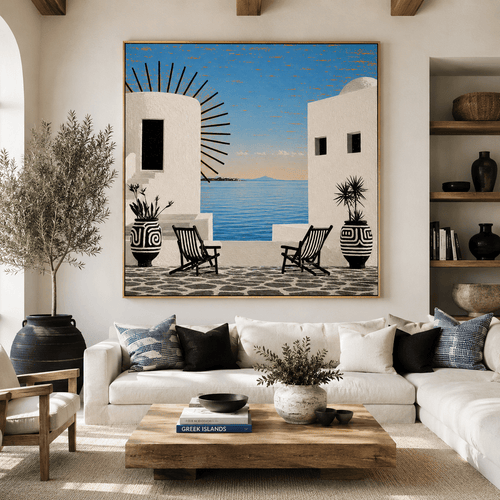 Mykonos Art Print — Hora by Rossetti Art