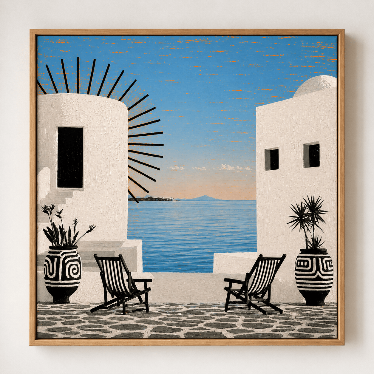 Mykonos Art Print — Hora by Rossetti Art
