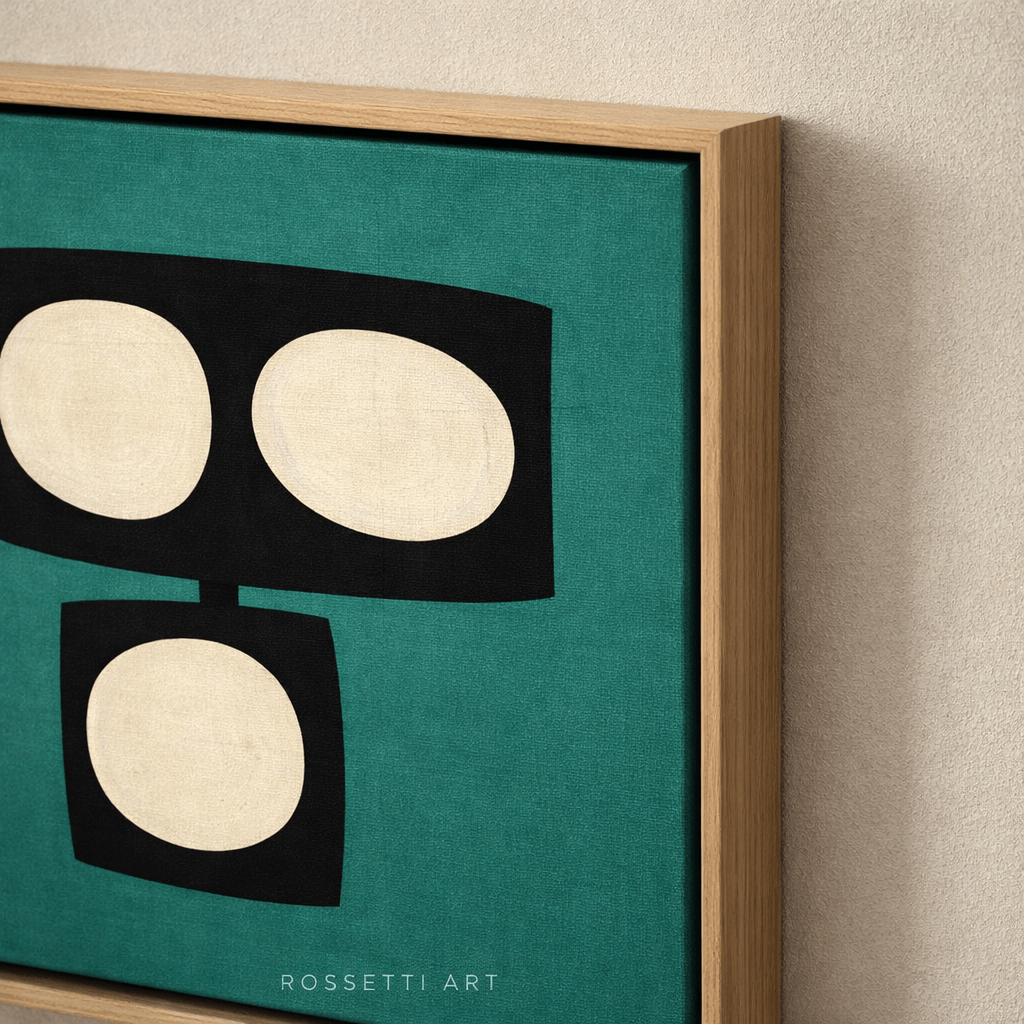 Neutral Abstract Canvas Prints for Living Room | Quiet Horizon by Rossetti Art