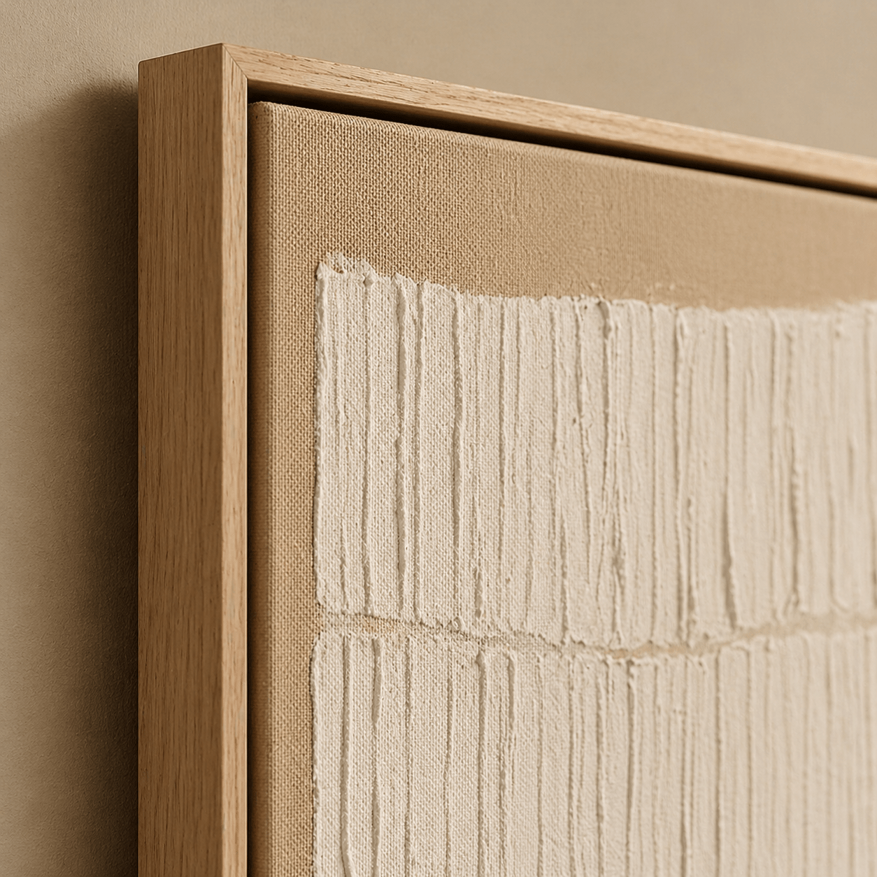 Neutral Abstract Painting — Desert Lines by Rossetti Art