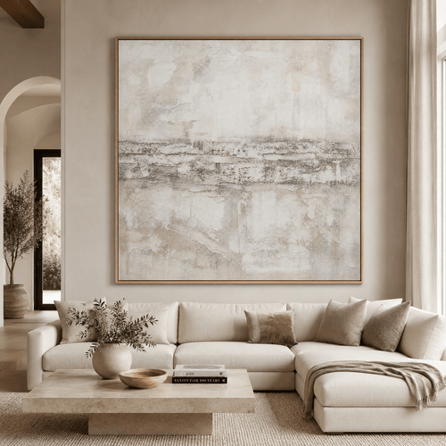 Neutral Abstract Painting Original Painting — Threshold by Rossetti Art