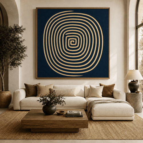 Neutral Abstract Wall Art Canvas Print — Reverie by Rossetti Art