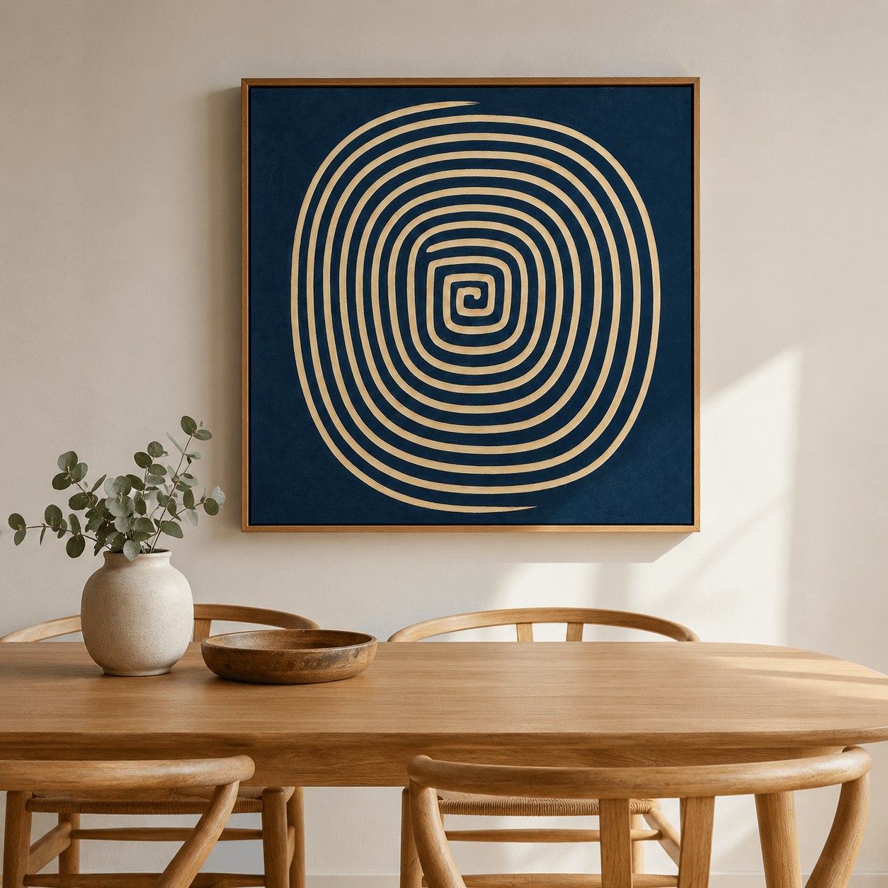 Neutral Abstract Wall Art Canvas Print — Reverie by Rossetti Art