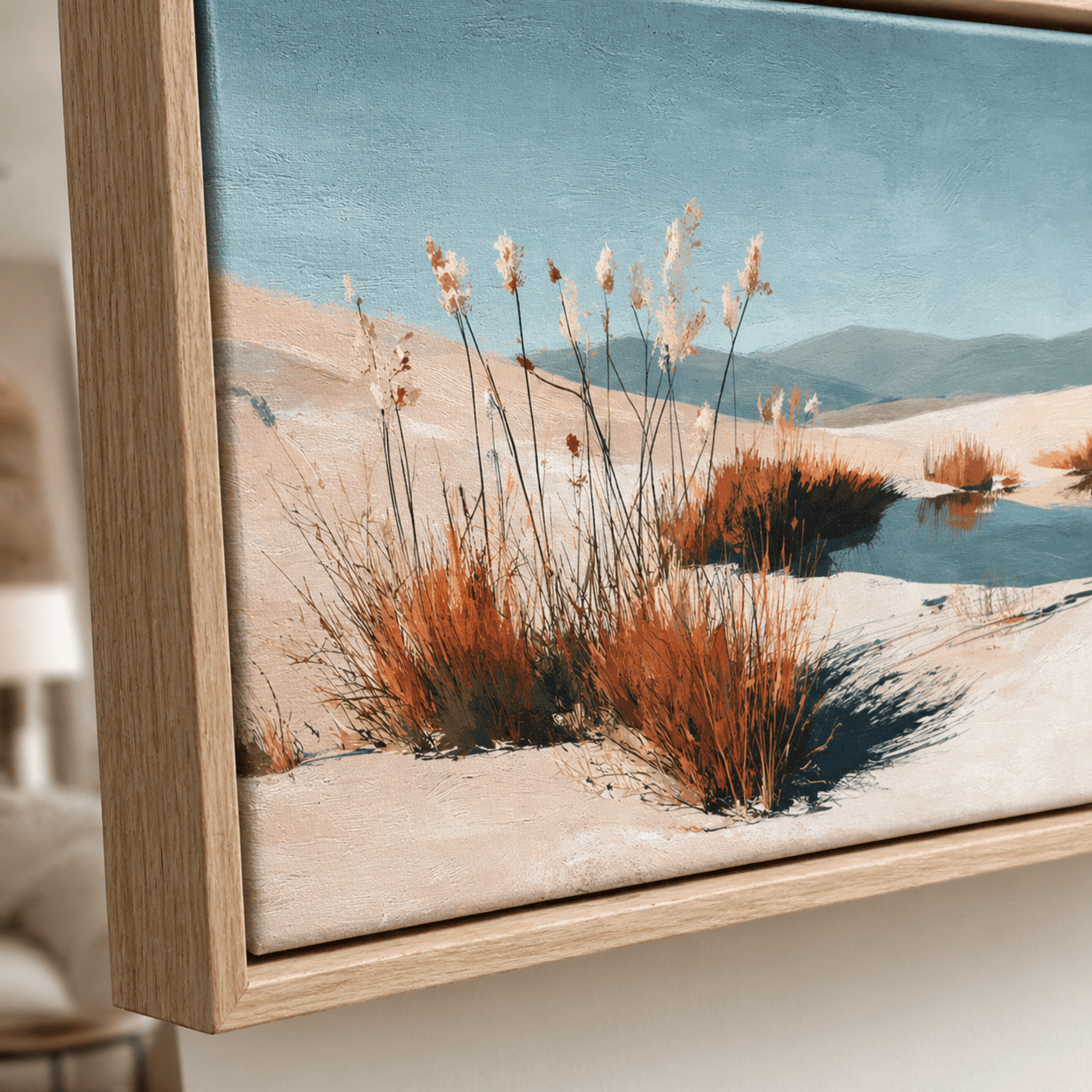 Neutral Landscape Wall Art Canvas Print — Dune Oasis by Rossetti Art