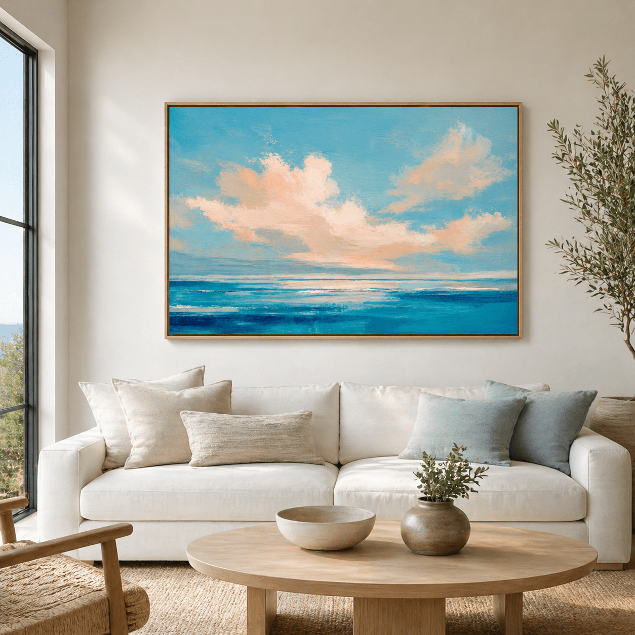Ocean Painting — Summer Horizon by Rossetti Art