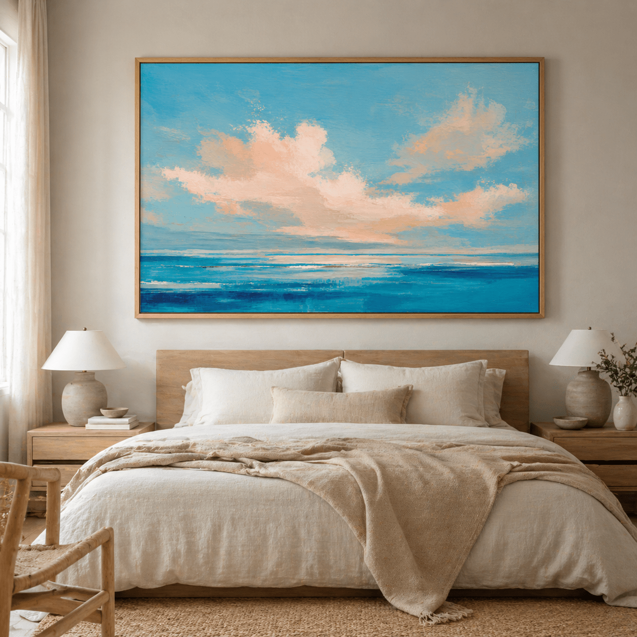 Ocean Painting — Summer Horizon by Rossetti Art