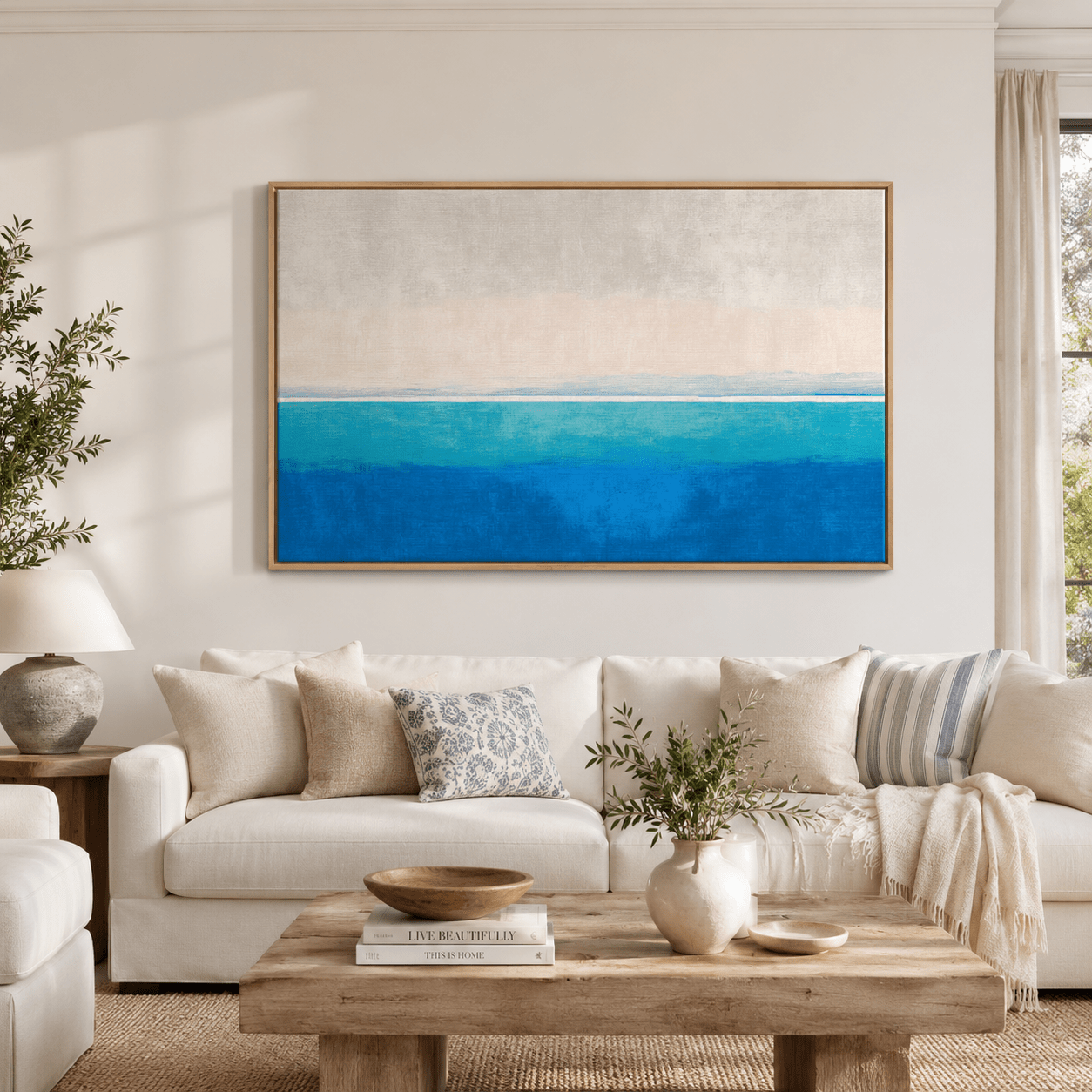 Ocean Wall Art Canvas Print — Open Horizon by Rossetti Art