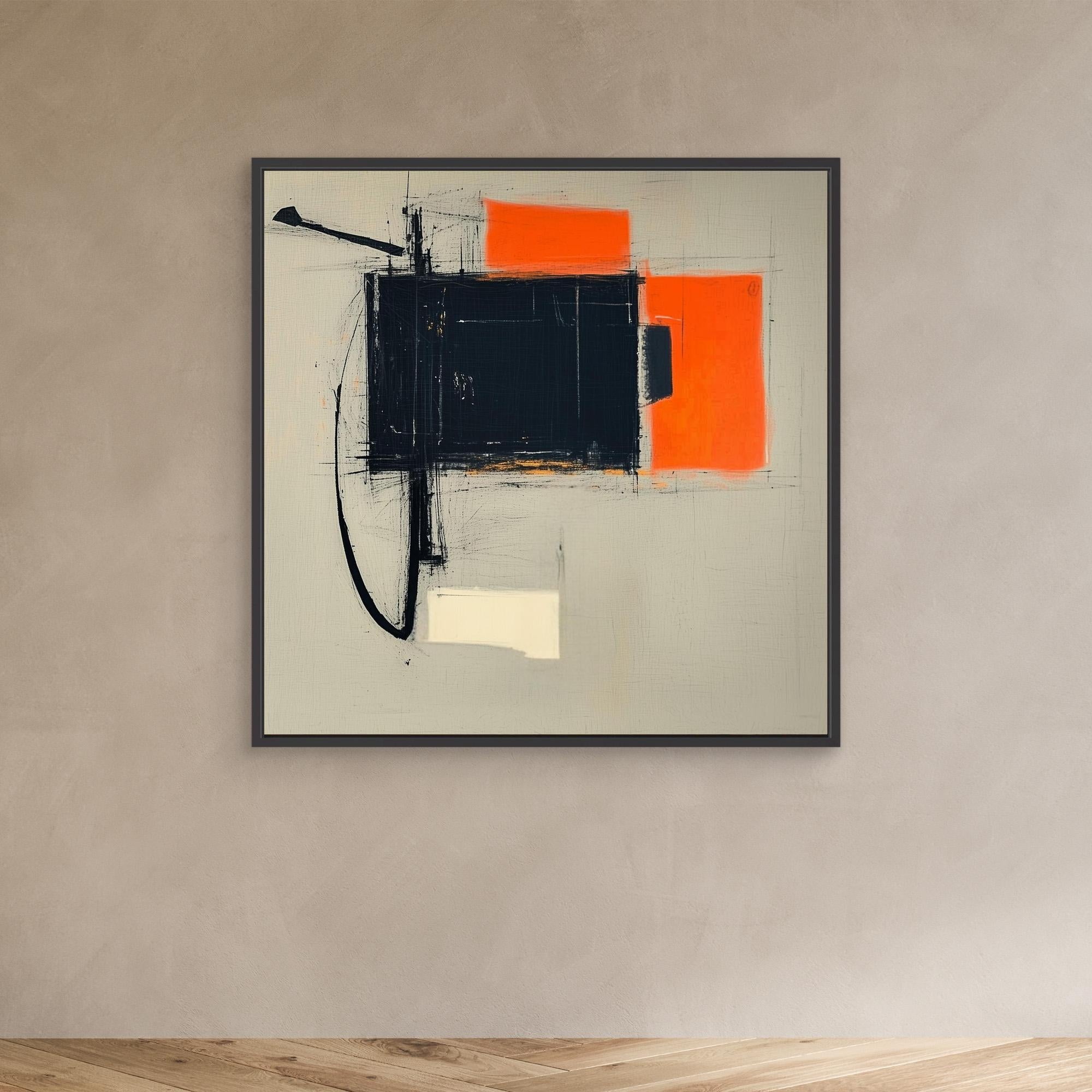 Canvas Print: Ember Frames - Abstract Modern Art Canvas