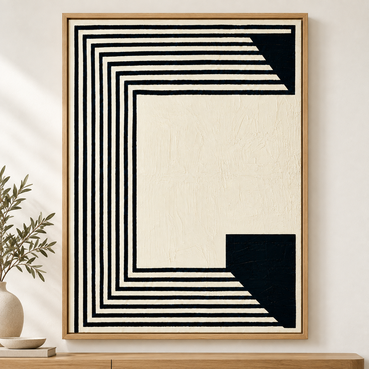Optical Illusion Painting – Ivory Corridor by Rossetti Art