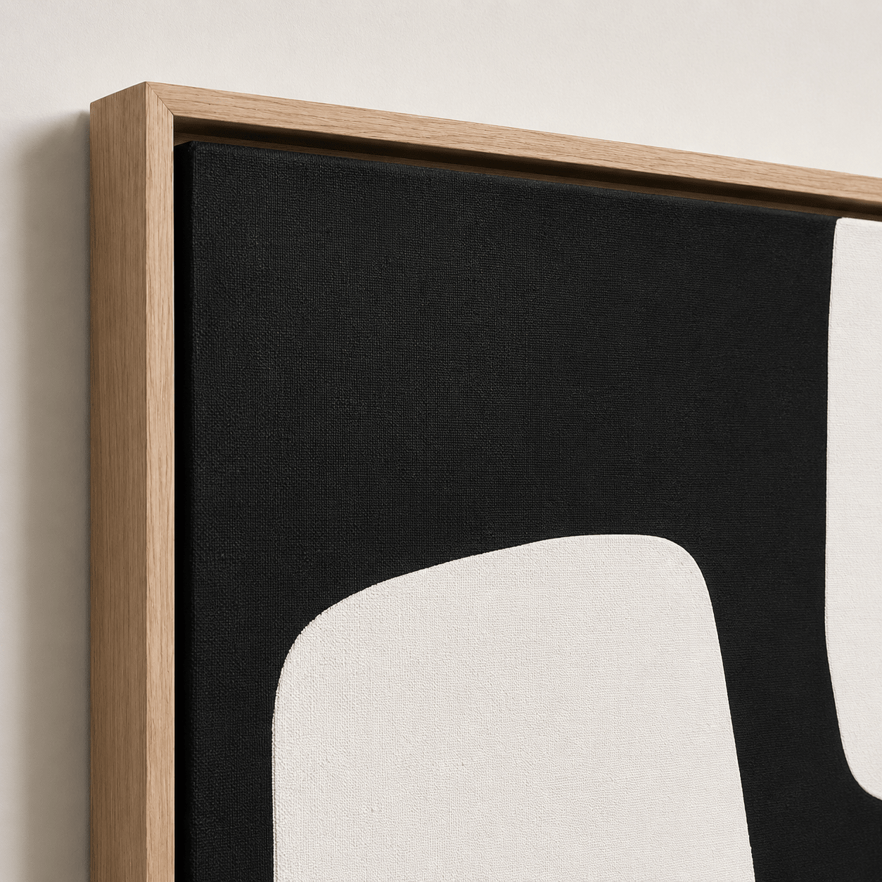 Organic Abstract Art Canvas Print — Stone Form by Rossetti Art 