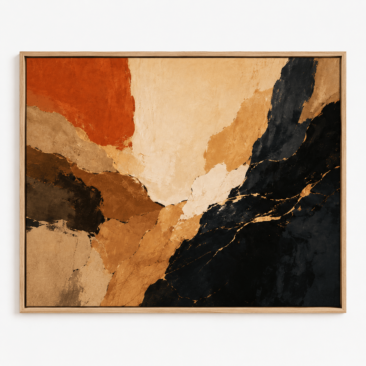 Original Abstract Painting for Sale — Kintsugi Drift by Rossetti Art