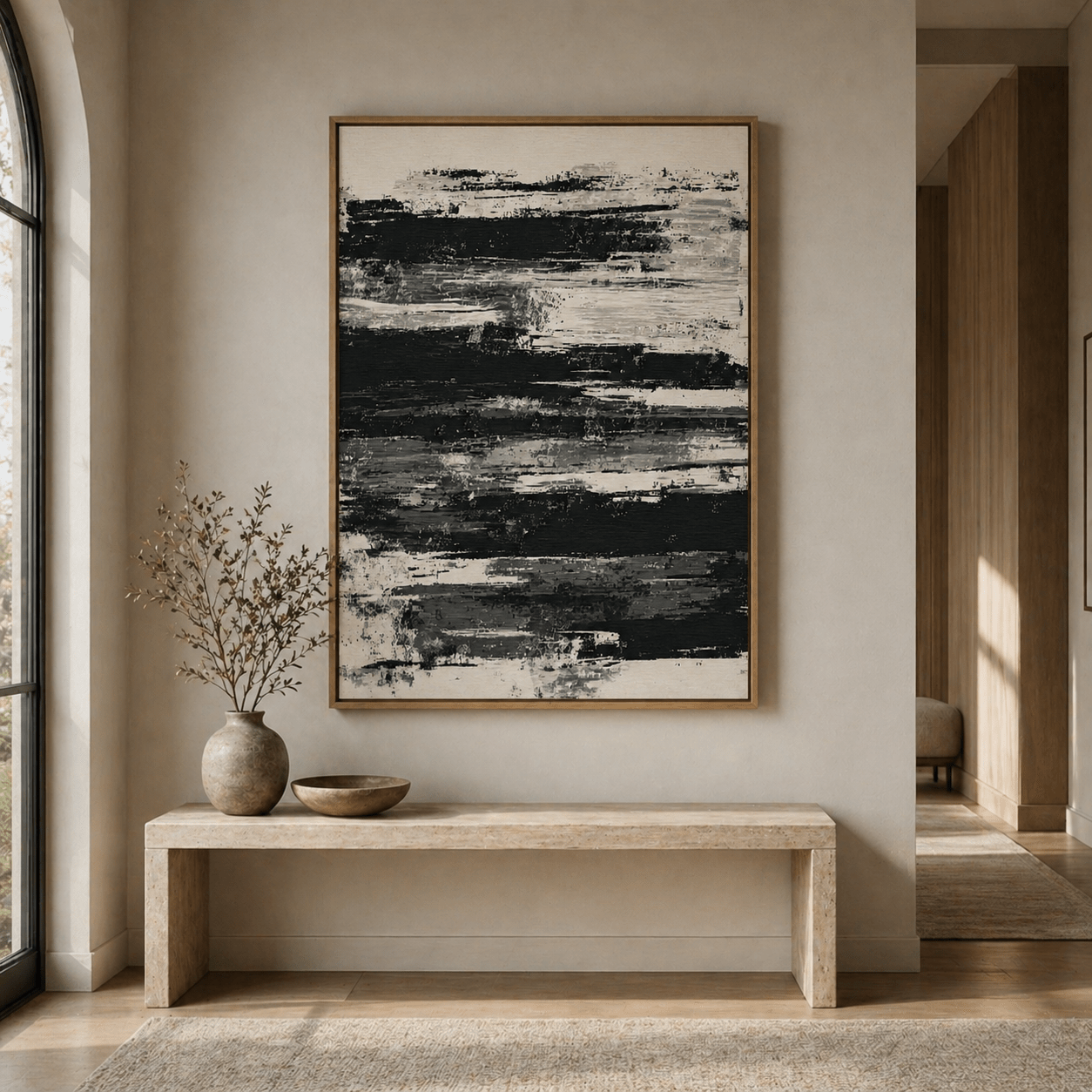 Original Black and White Painting - Nocturne by Rossetti Art