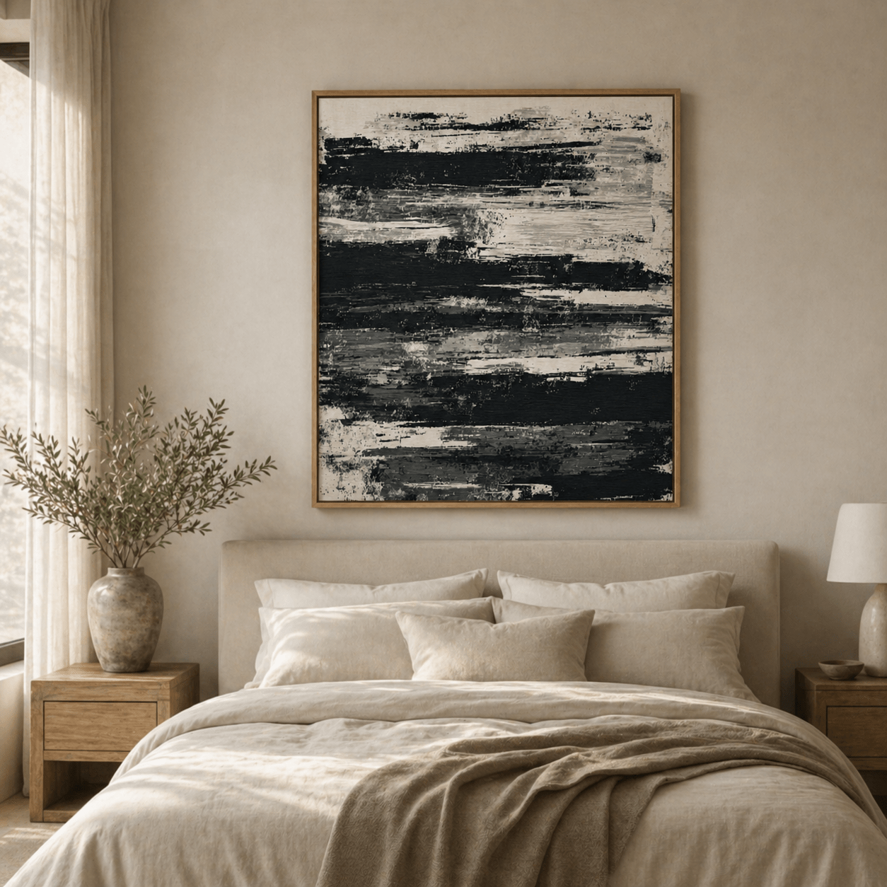 Original Black and White Painting - Nocturne by Rossetti Art