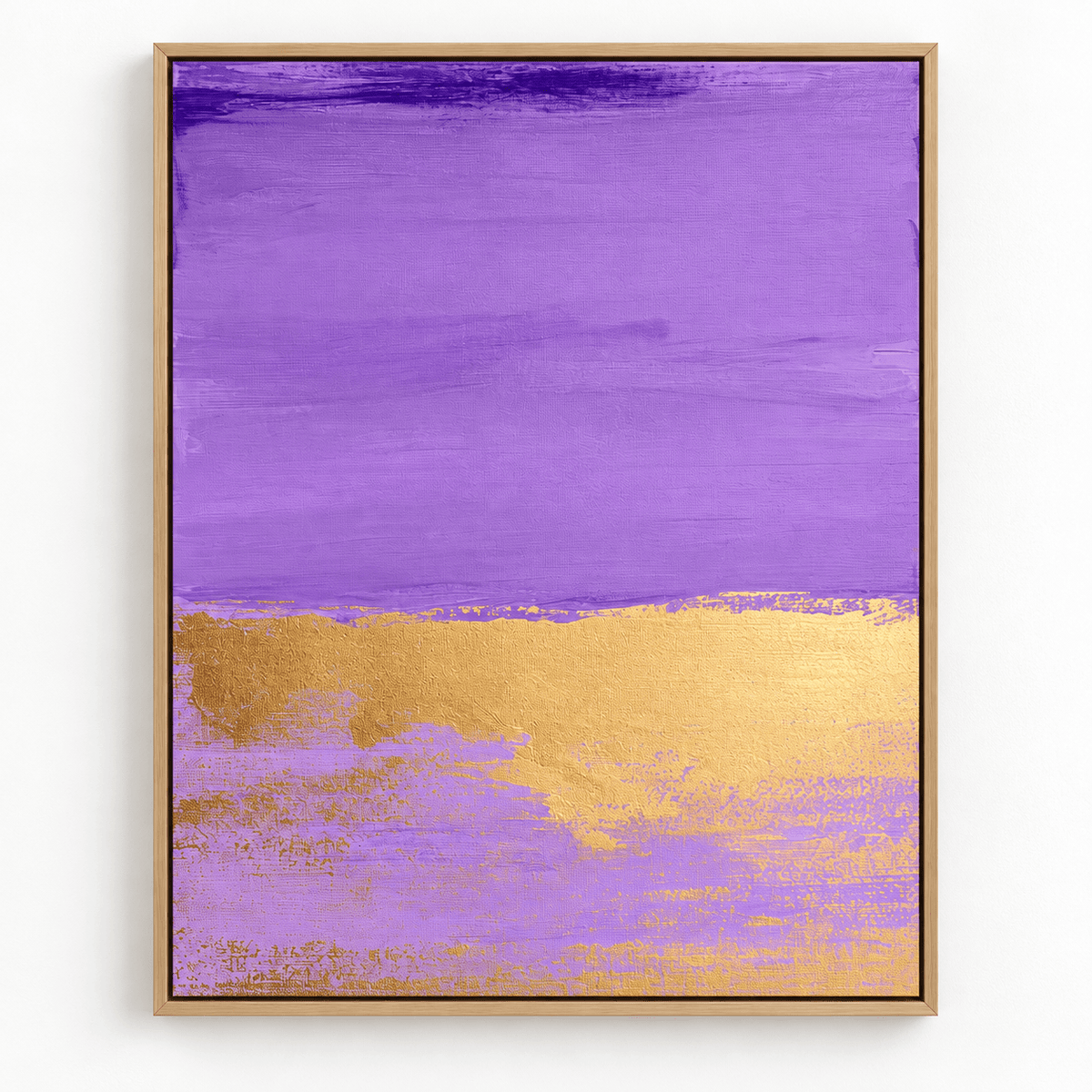 Amethyst & Gold Original Painting – Gilded Lilac by Rossetti Art