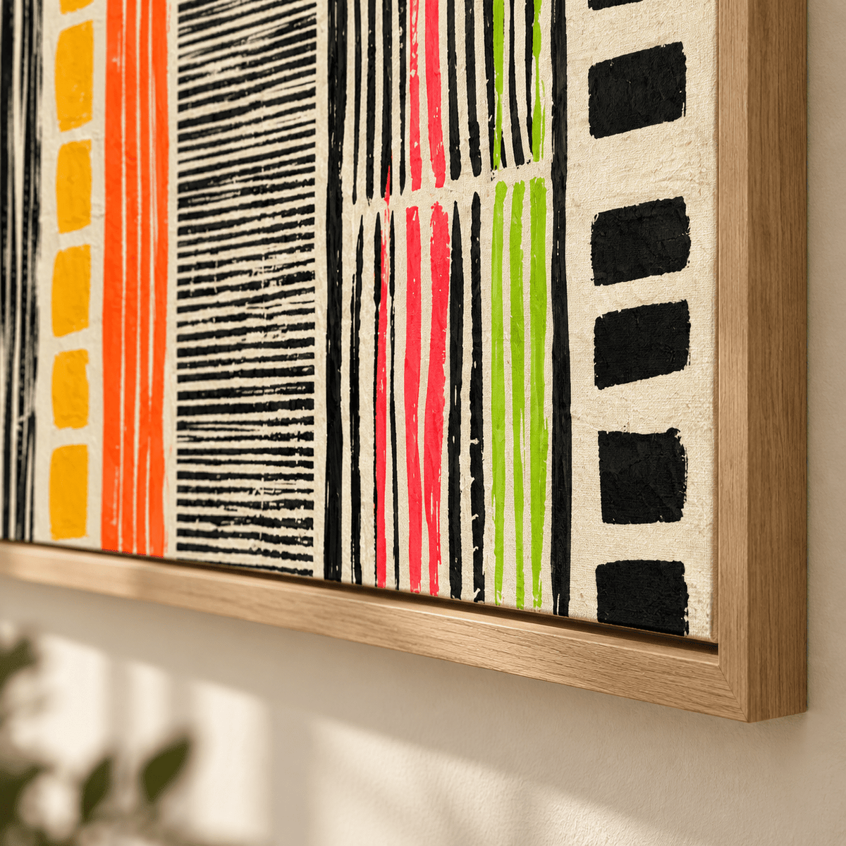 Colorful Abstract Painting – Carnival Weave by Rossetti Art – texture detail