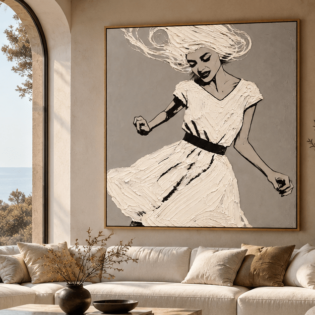 Dancing Woman Painting – Unbound by Rossetti Art