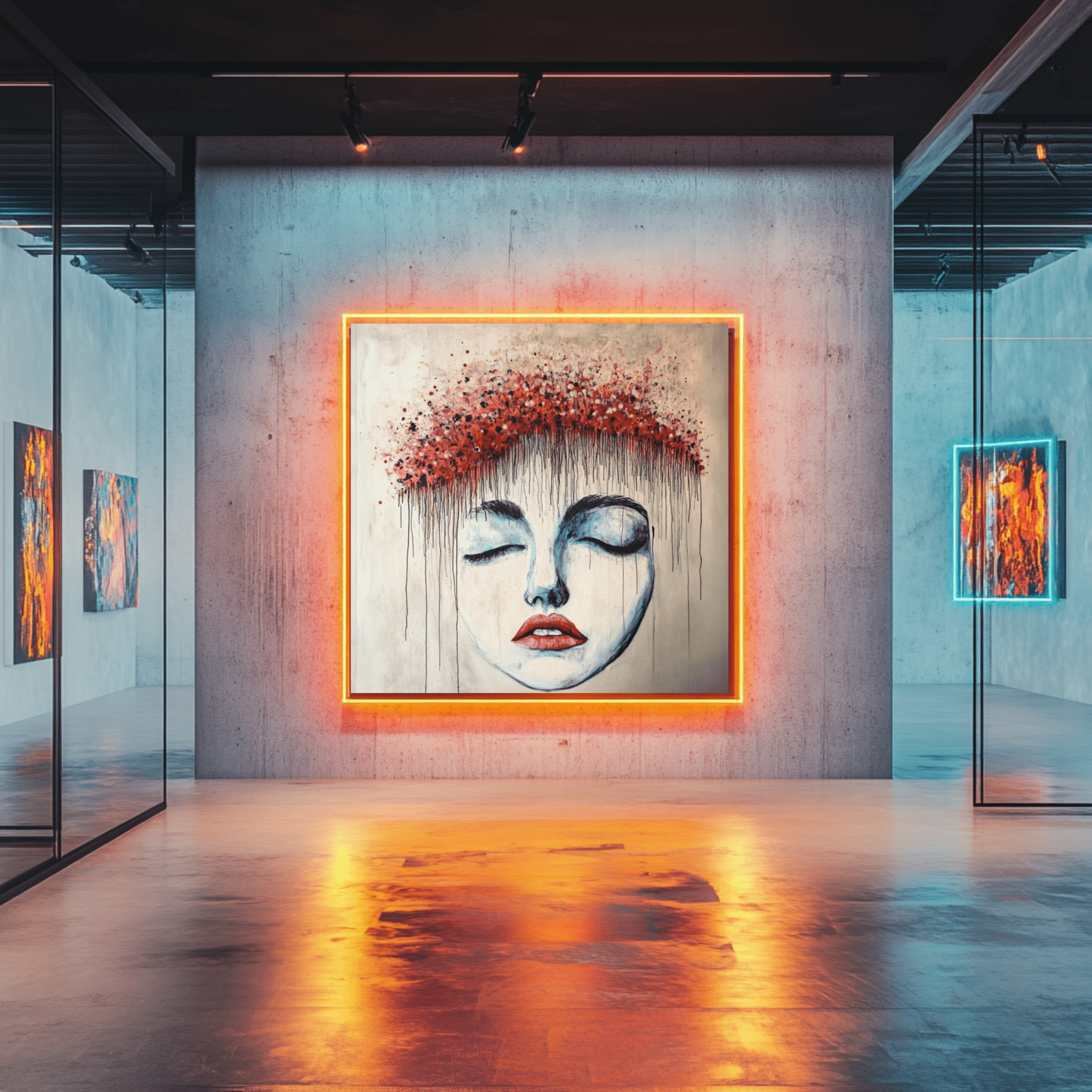 Original Painting : "Dream in Red" - Chiara Rossetti