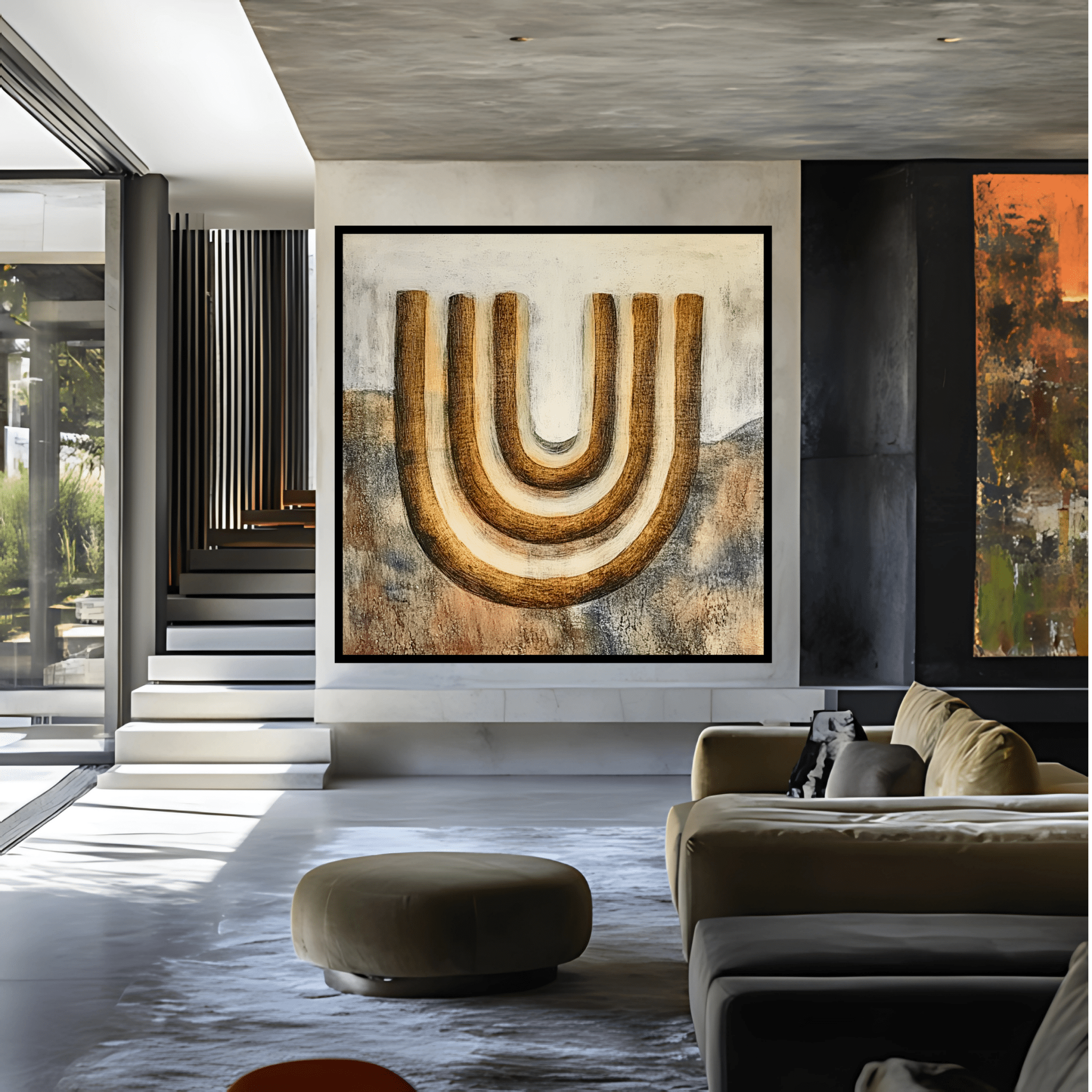Original Painting : Earthbound Harmony – Textured Abstract Art - Chiara Rossetti