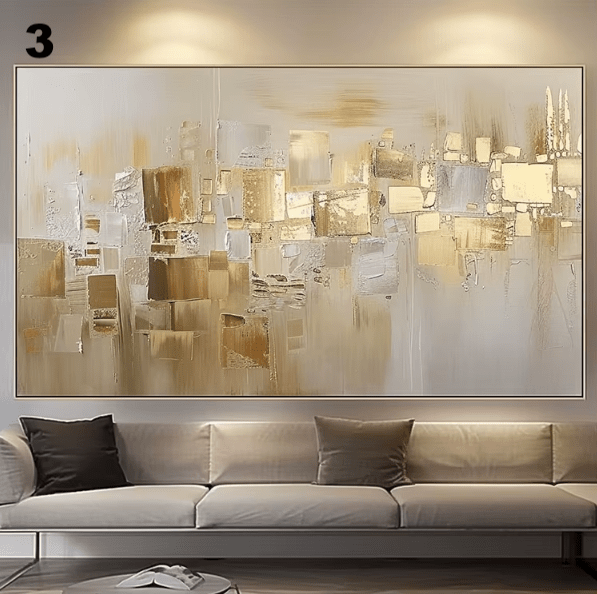 Original Painting : Gold Leaf Painting on Canvas - Chiara Rossetti