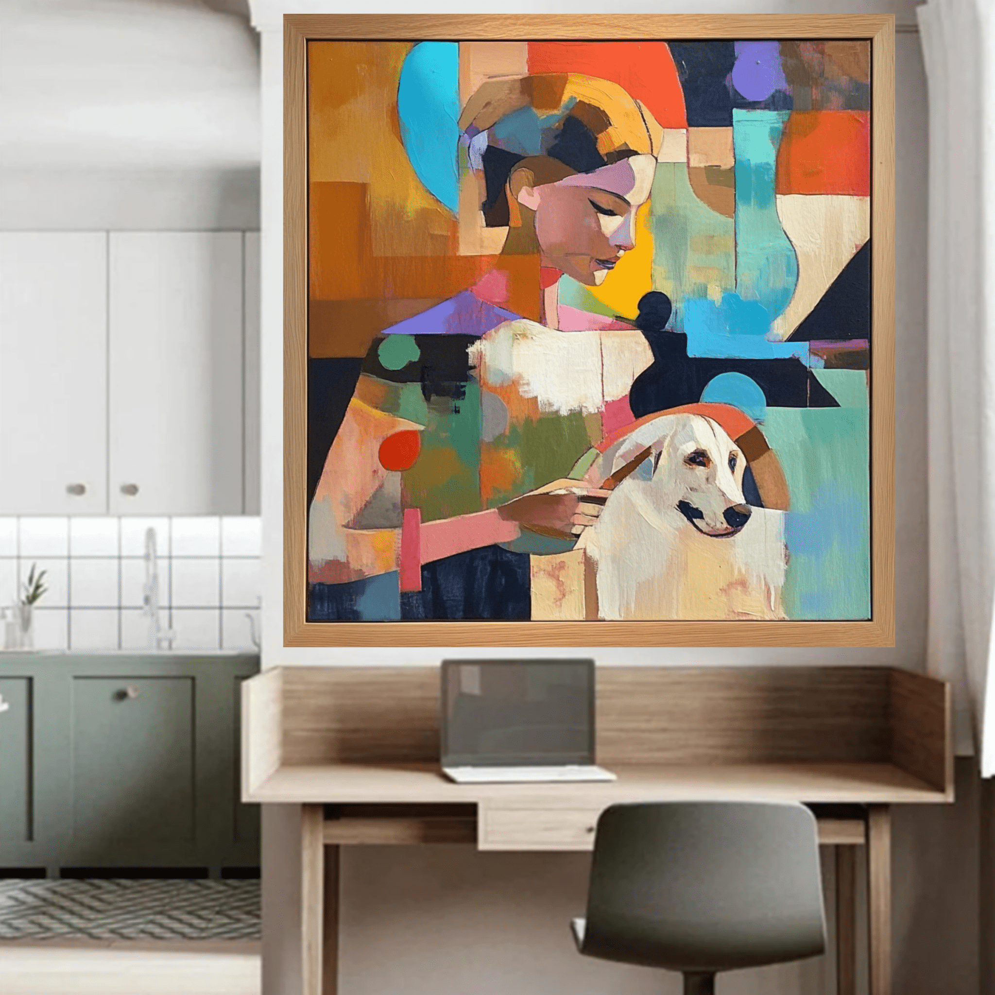 Original Painting : Harmony in Color - Abstract Figurative Wall Art Painting - Chiara Rossetti