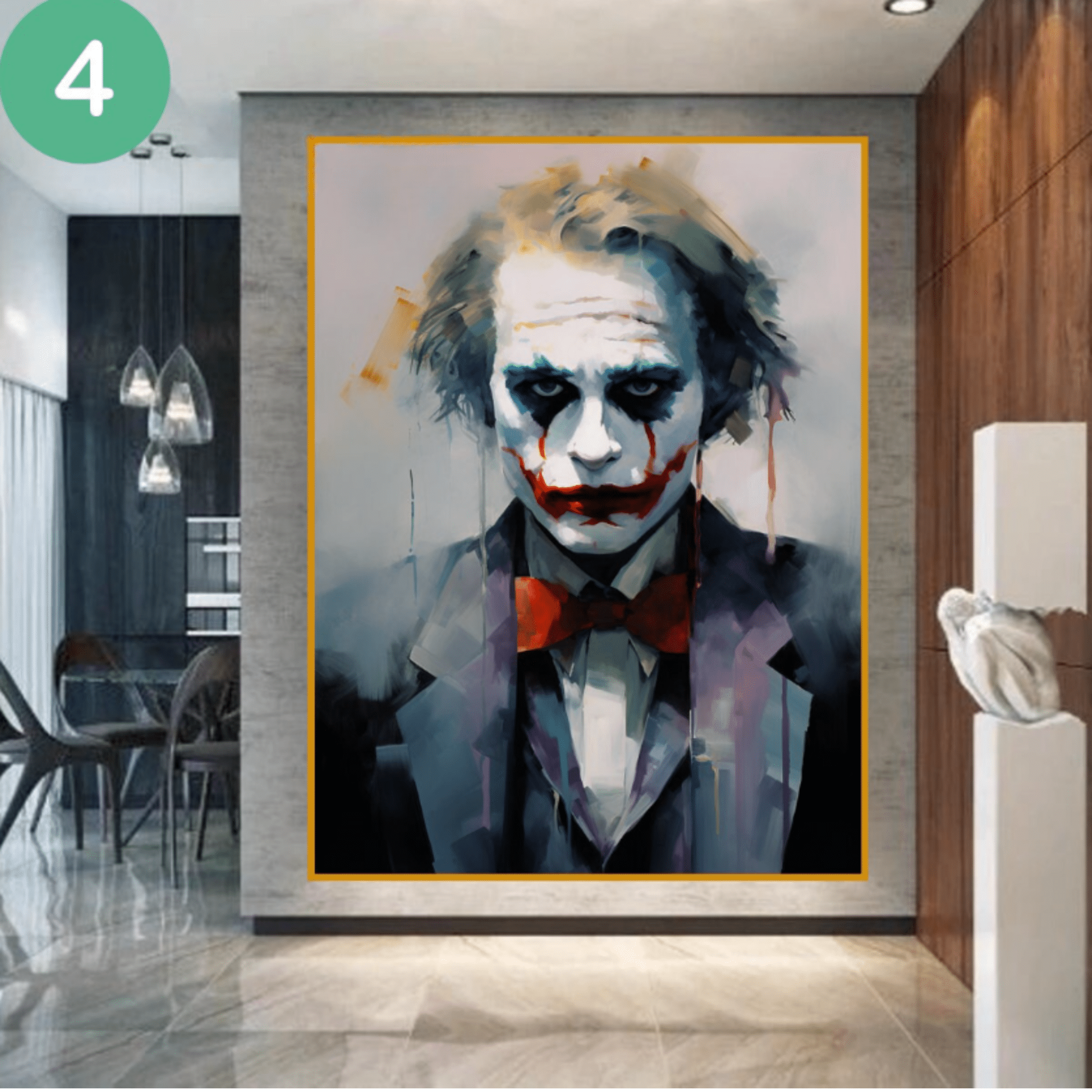 Original Painting : Joker Wall Art Original Painting - Chiara Rossetti