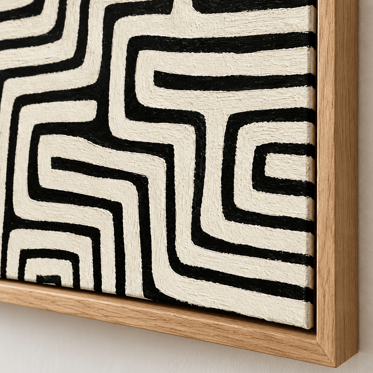 Maze Wall Art – Labyrinth Line by Rossetti Art – detail