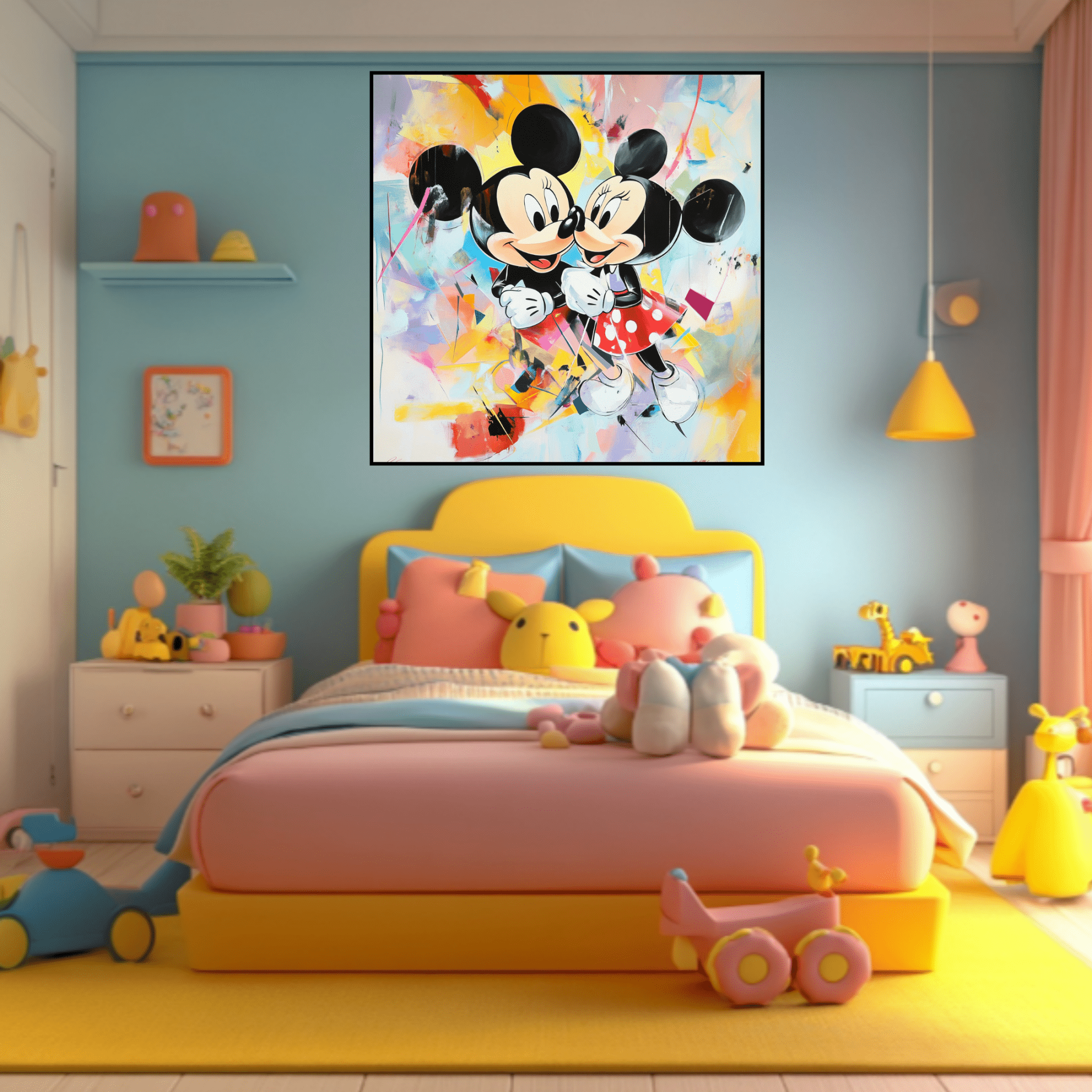 Original Painting : Mickey and Minnie Mouse Painting - Chiara Rossetti