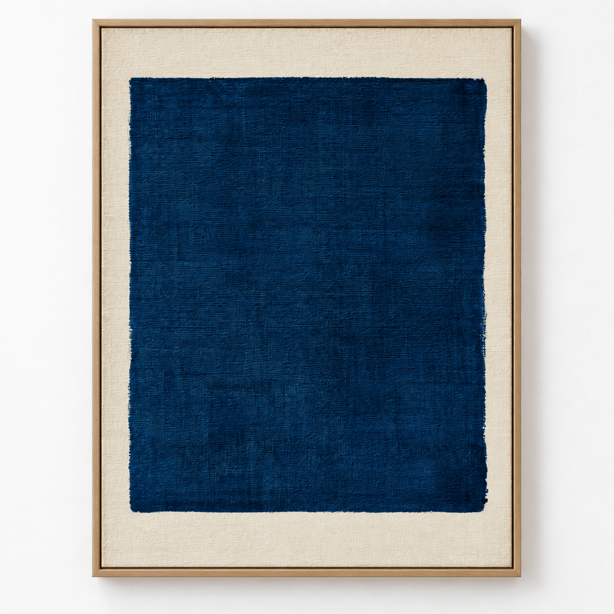 Navy Blue Painting Original – Indigo Frame by Rossetti Art