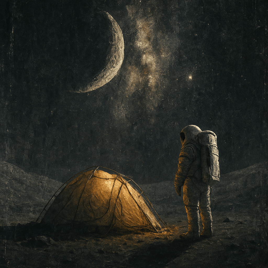 Original Painting : Original Astronaut Painting – Surreal Cosmic Artwork on Linen Canvas modern abstract canvas wall art by Rossetti Art – luxury interior design artwork for living room, bedroom, office – astronaut wall art Interior Design Artwork luxury art piece