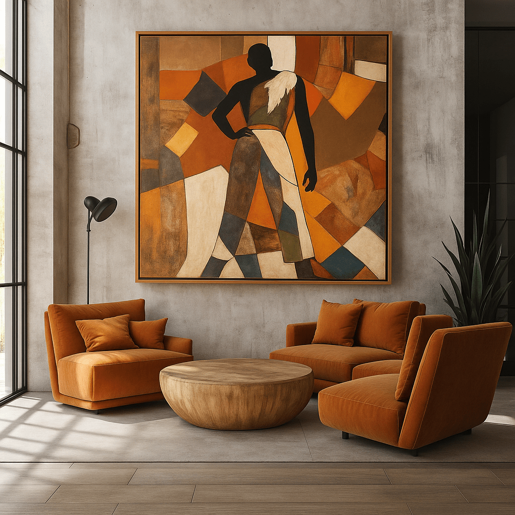 Original Painting : Presence in Fragments - Abstract Figurative Paintings - Chiara Rossetti