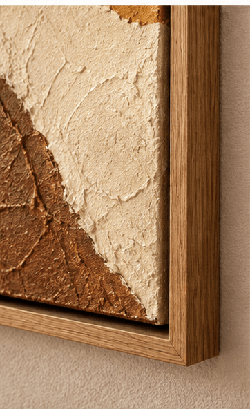 Triptych Wall Art – Sienna Drift by Rossetti Art – texture detail