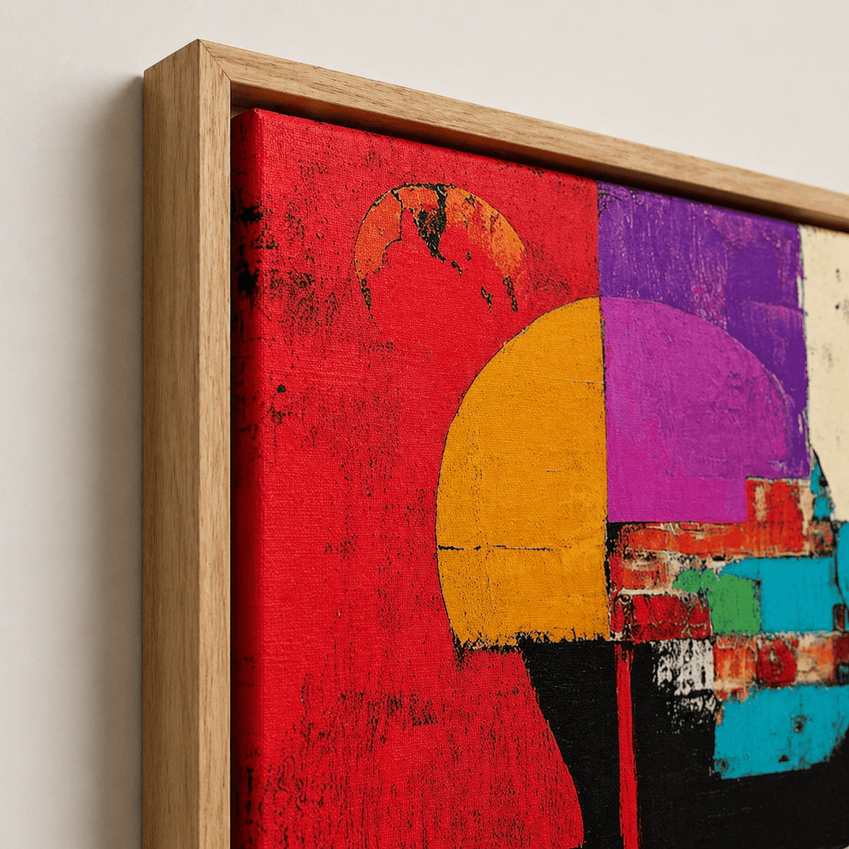 handmade abstract silhouette painting