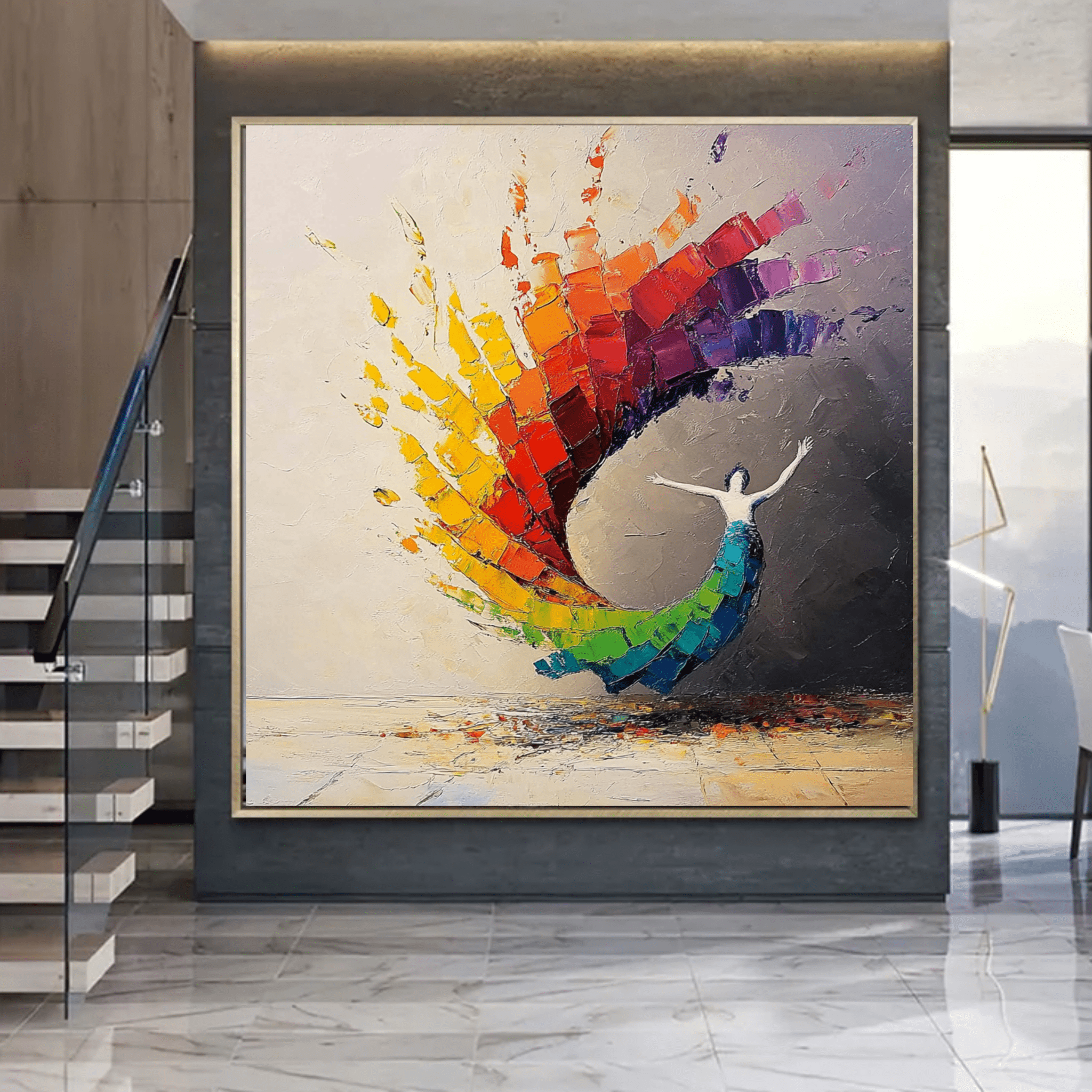 Original Painting : "Whirlwind of Colors" - Chiara Rossetti