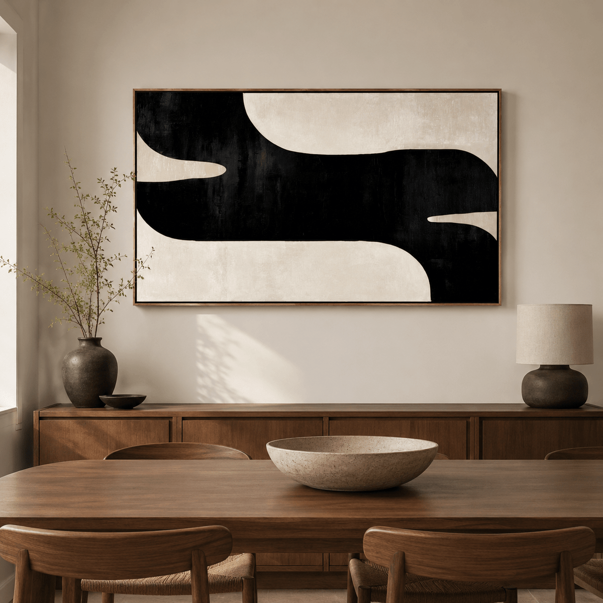 Oversized Abstract Painting — Current by Rossetti Art