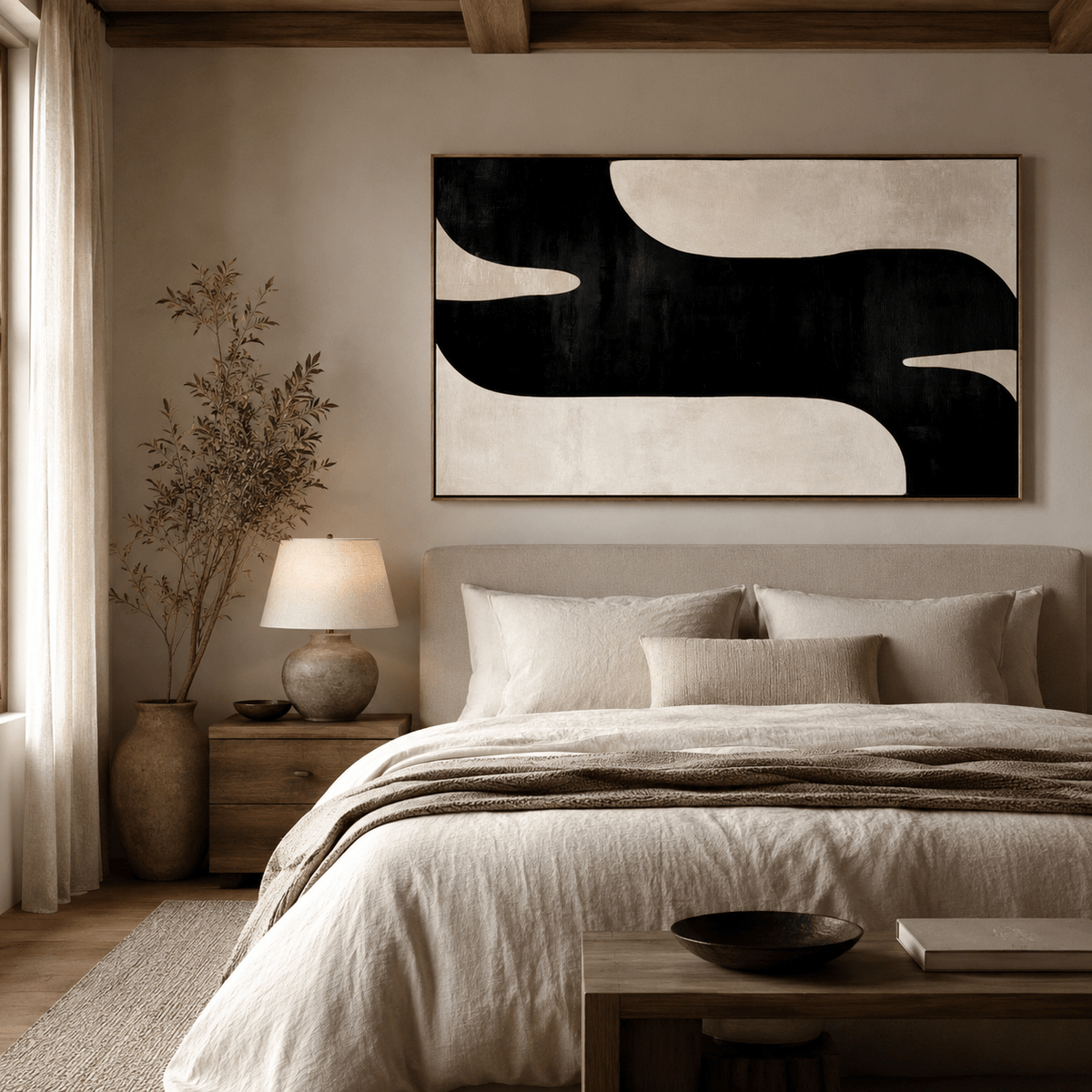 Oversized Abstract Painting — Current by Rossetti Art