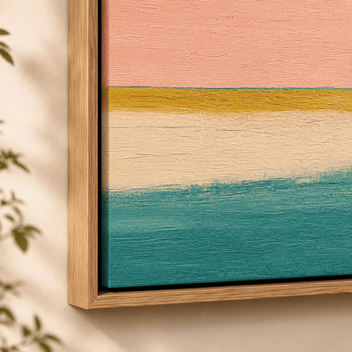 Pastel Abstract Painting Original — Pale Shore by Rossetti Art modern abstract canvas wall art by Rossetti Art – luxury interior design artwork for living room, bedroom, office – Bedroom Original Paintings Dining Room Original Paintings Handmade Art Canvas
