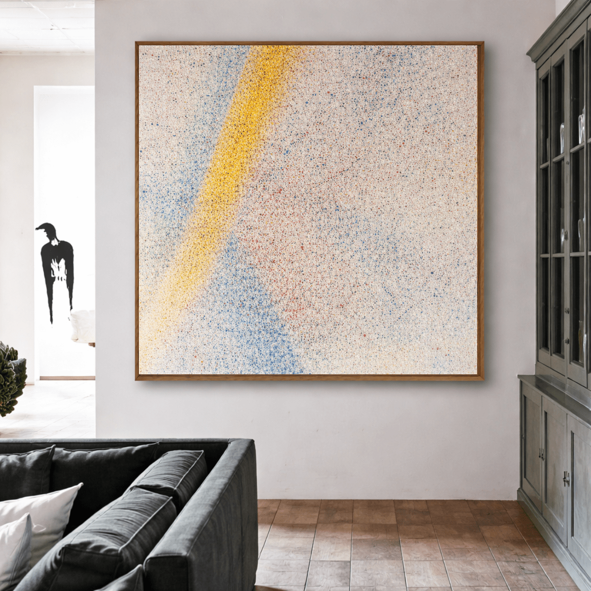 Pastel Modern Art Canvas Print - Abstract Energy