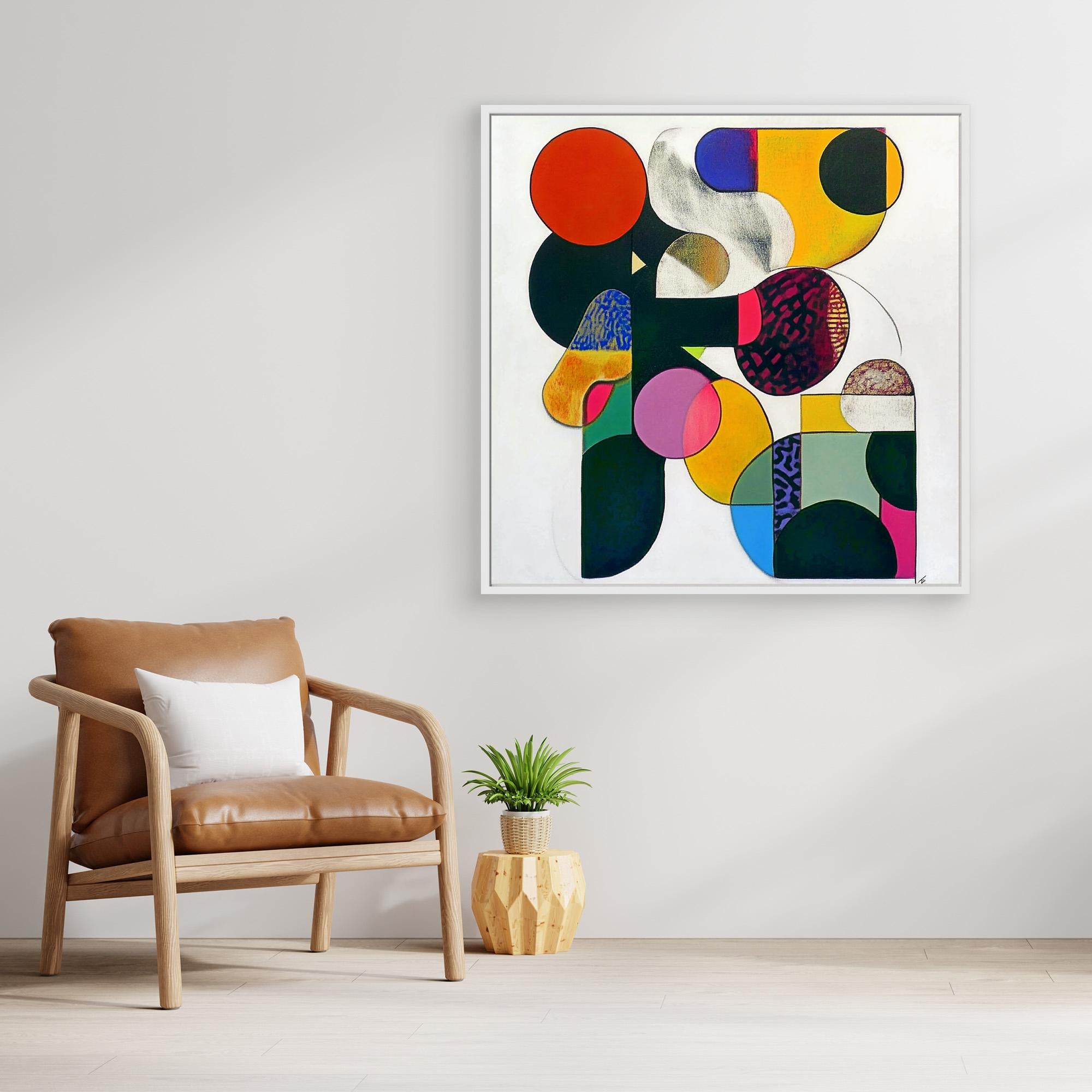 Canvas Print : Vibrant Geometry - Abstract Wall Art | Modern Canvas Print