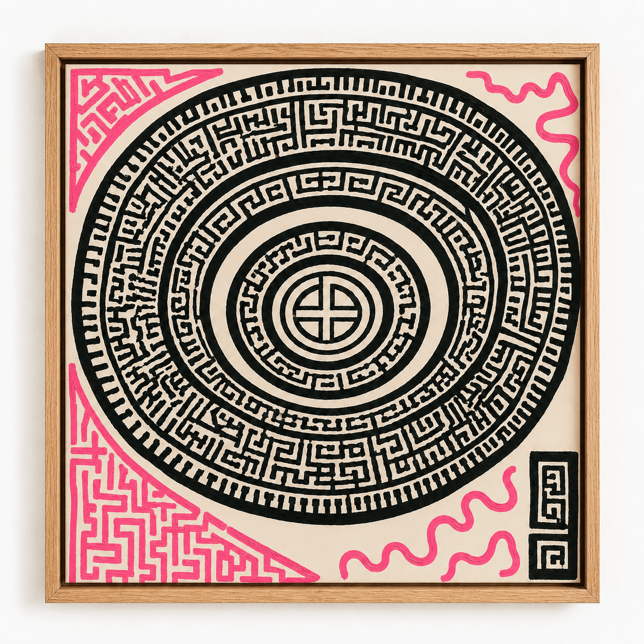 Pink and Black Wall Art 