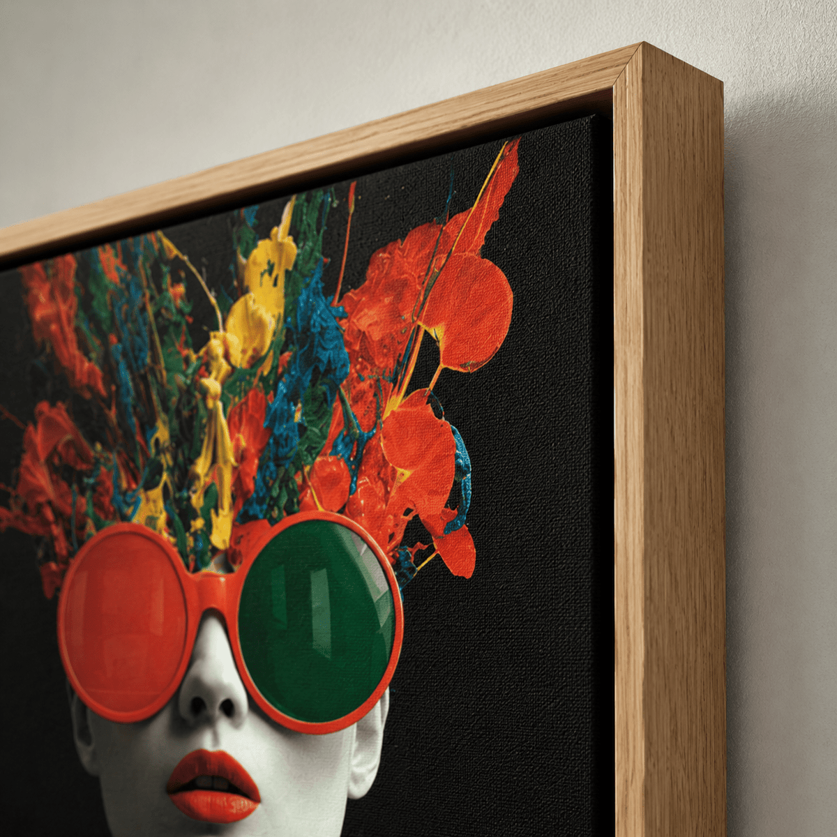 Pop Art Canvas — Chromatic by Rossetti Art modern abstract canvas wall art by Rossetti Art – luxury interior design artwork for living room, bedroom, office – bedroom canvas - print colorful