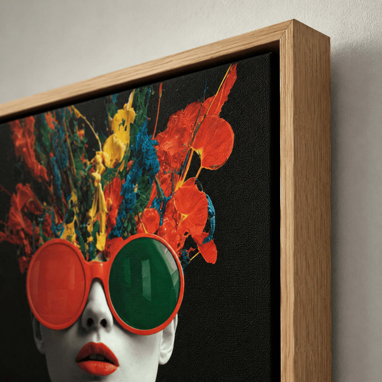 Pop Art Canvas — Chromatic by Rossetti Art modern abstract canvas wall art by Rossetti Art – luxury interior design artwork for living room, bedroom, office – bedroom canvas - print colorful