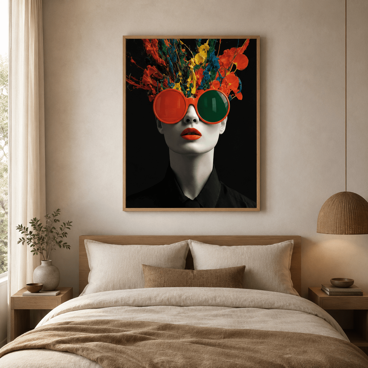 Pop Art Canvas — Chromatic by Rossetti Art modern abstract canvas wall art by Rossetti Art – luxury interior design artwork for living room, bedroom, office – bedroom canvas - print colorful