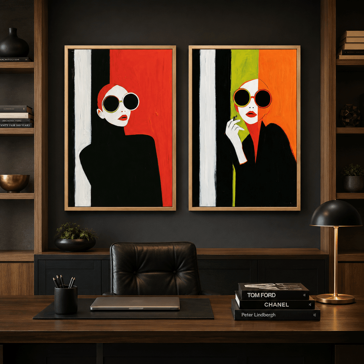Pop Art Canvas Print Set of 2 — Vogue Duo by Rossetti Art