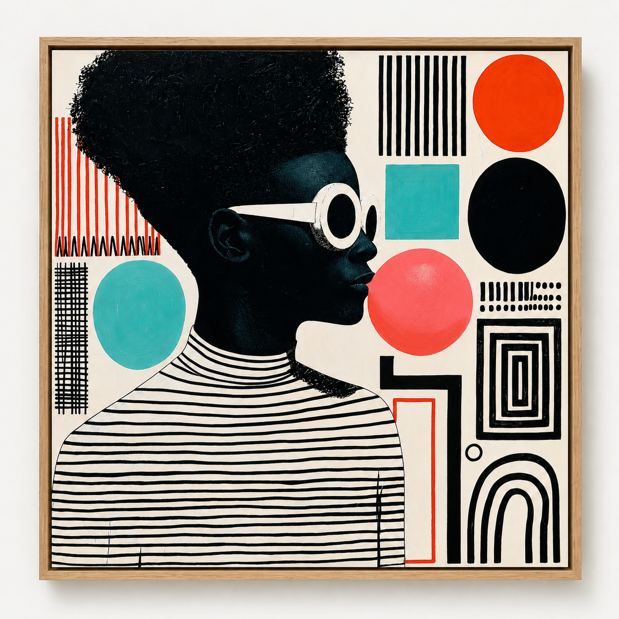 Pop Art Portrait Canvas Print — Signal by Rossetti Art