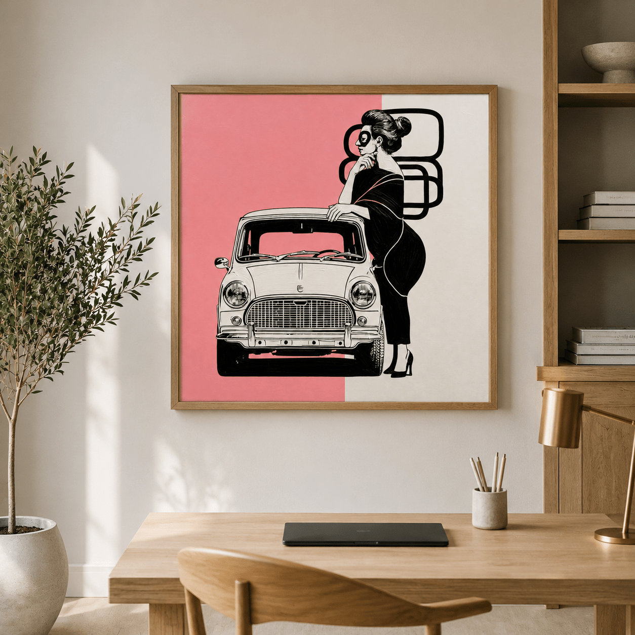 Pop Art Wall Art Framed — Incognito by Rossetti Art