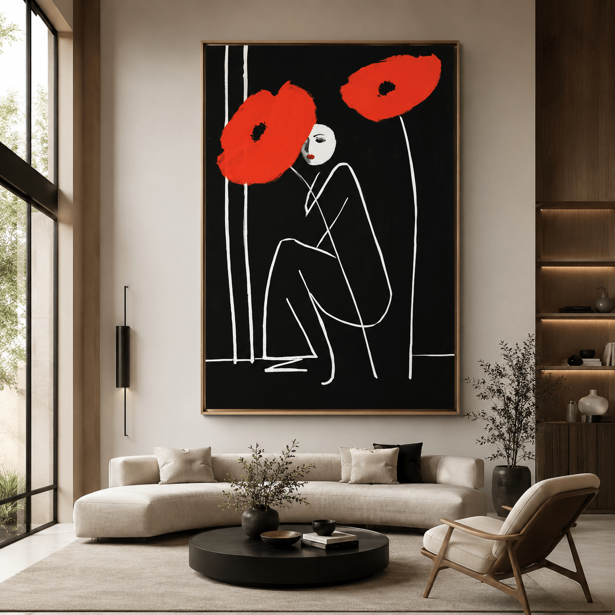 Poppies Wall Art Canvas Print — Scarlet Bloom | Rossetti Art