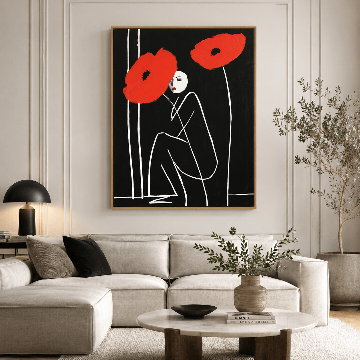 Poppies Wall Art Canvas Print — Scarlet Bloom | Rossetti Art