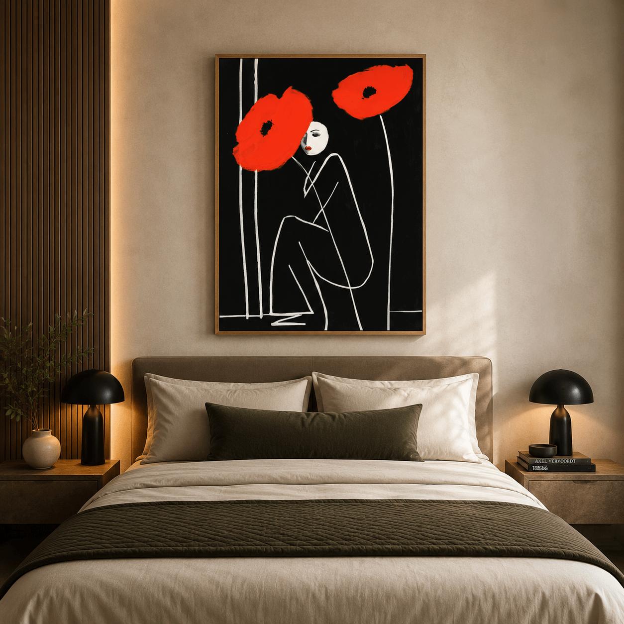 Poppies Wall Art Canvas Print — Scarlet Bloom | Rossetti Art