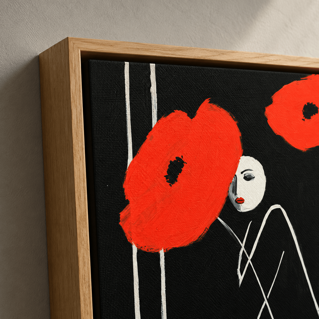 Poppies Wall Art Canvas Print — Scarlet Bloom | Rossetti Art